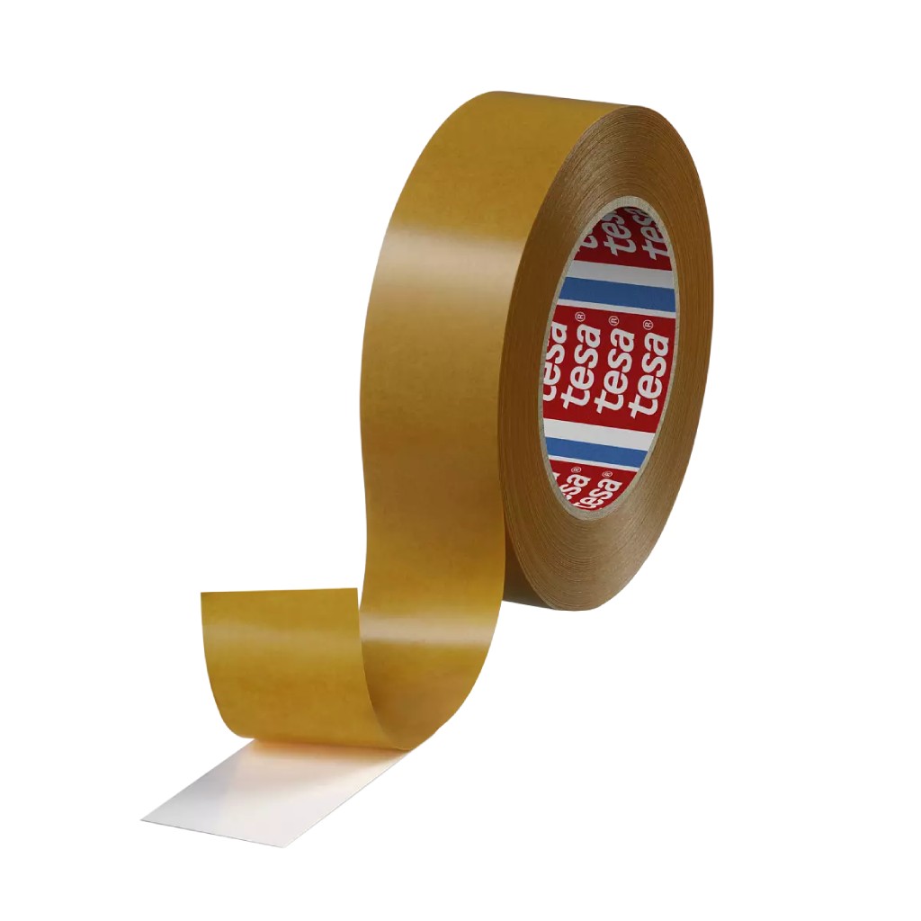 Tesa 4959 Dubbelzijdige dunne tape - kleefmiddel van acryl met vlies drager - doorschijnend - 50 mm  x 50 m x 0,115 mm - per 16 rollen
