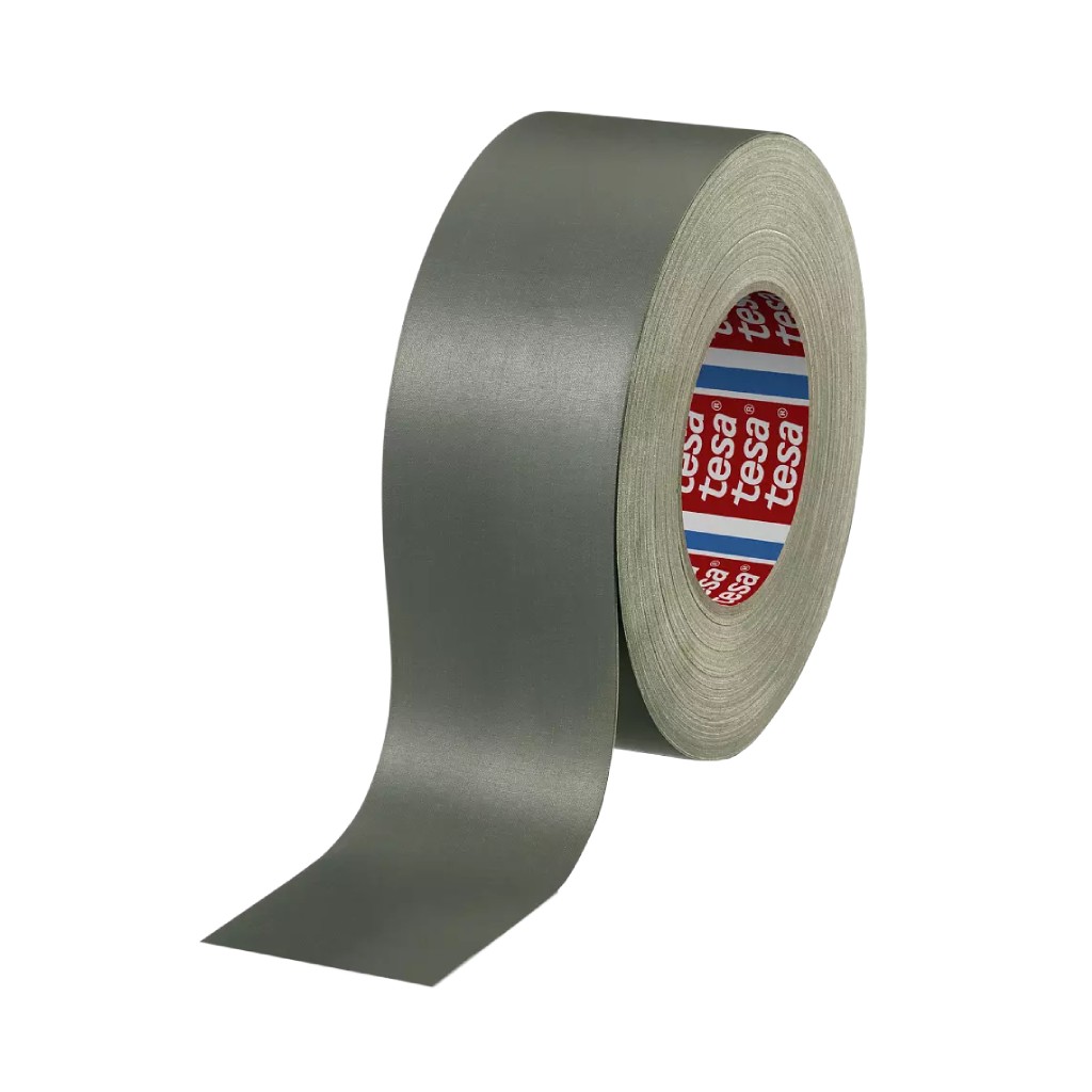 Tesa 4657 Single sided high temperature resistant cloth tape - Grey - 15 mm x 50 m x 0,29 mm - per b ox of 10 rolls