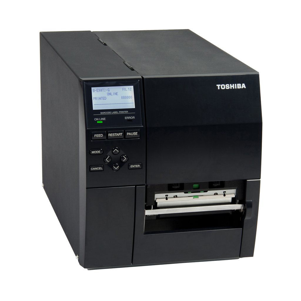 Toshiba B-EX4T2 Industrie-Etikettendrucker - 600dpi - linksseitige Etiketten - Thermo- und Thermodir ekttransfer -Usb -Lan