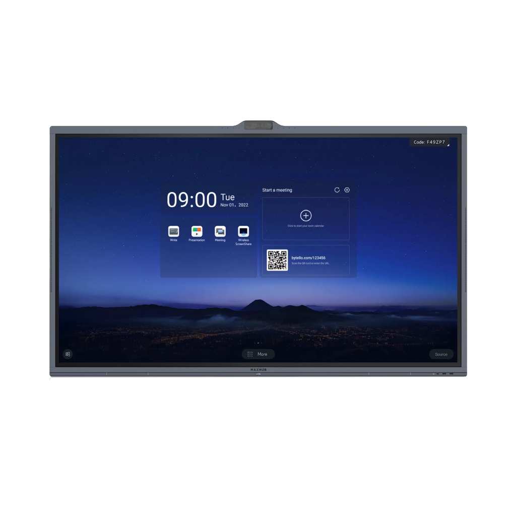 MaxHub ViewPro 65" écran conférence tout-en-un - 48MP + 8MP Dual Camera8 beamforming mic -   2x10W Speaker - 20W Subwoofer