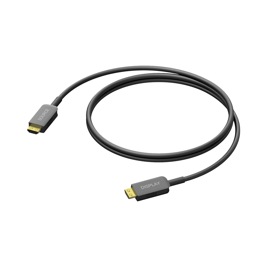 Procab CLV210A/10 HDMI A mannelijk - HDMI A mannelijk - Actief optisch - HighFlex - 10 meter - Zwart 