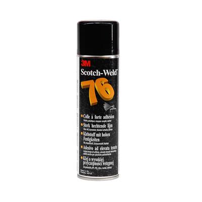 3M 76 Scotch-Weld Spray - Industriële Lijmspray voor industrie - Transparant -  500 ml - Per doos van 12 sprays