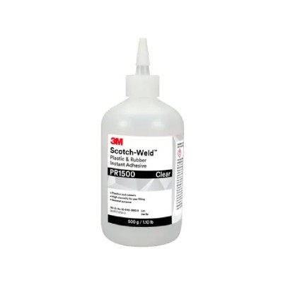 3M PR1500 Scotch-Weld Cyanoacrylat-Schnellkleber für Kunststoffe und Gummi - Transparent - 50 gr -. 