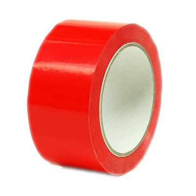 EtiTape PVC Ruban adhésif simple face à usage manuel - Rouge -50 mm x 66 m x 37 µm - par boîte de 36  rouleaux