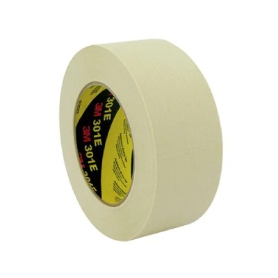 3M 301E Industrial masking tape - Max 100 ° C - Beige - 18 mm x 50 m x 0,15 mm - Carton of 48 rolls 