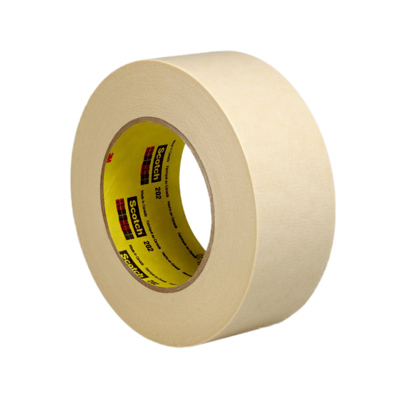 3M 202 Crepe paper masking tape for industrial use - Beige - 36 mm x 50 m - per box of 24 rolls 