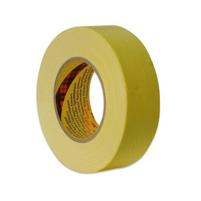 3M 399 Fabric Masking Tape for Concrete - Yellow - 44 m x 50 m - per box of 24 rolls 