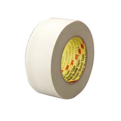 3M 361 Glass Fabric Adhesive Tape - Silicone adhesive - 290° resistant - White - 50 mm x 55 m x 0,17  mm - Per box of 24 rolls