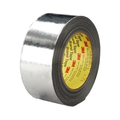 3M 363 High Temperature Glass Fibre Tape - Grey - Silicone adhesive - 51 mm x 33 m x 0,06 mm - per b ox of 4 rolls