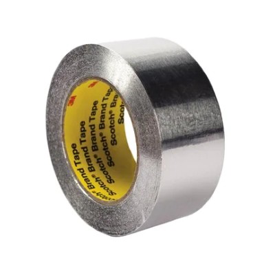 3M 425 Aluminium Metallic Tape - Grey - 38 mm x 55 m x 0.12 mm - Per box of 24 rolls 