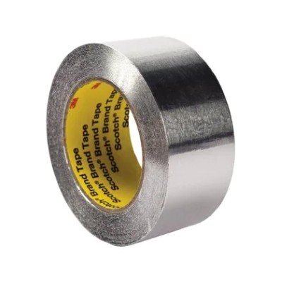 3M 425 Aluminium Metallic Tape - Grey - 75 mm x 55 m x 0.12 mm - Per box of 12 rolls 