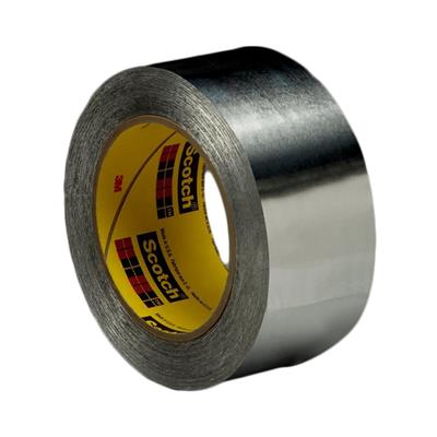 3M 433 High Temperature Aluminium Tape - Silver - 50 mm x 55 m - per box of 24 rolls 