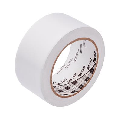 3M 764I Adhesive vinyl tape for floors - temporary use - White - 50 mm x 33 m - per box of 24 rolls 