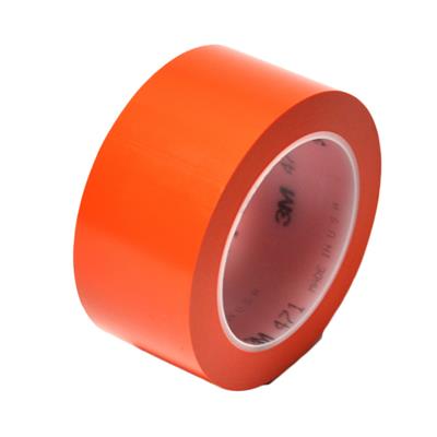 3M 471 Einseitig klebendes Gummivinylband - Orange -50 mm x 33 m x 0,14 mm - pro Karton mit 24 Rolle n