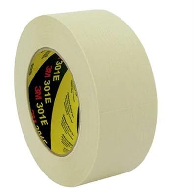 3M 301E Performance industrial masking tape - Max 100 ° C - Beige -  48 mm x 50 m x 0,15 mm - Per doos van 20 rollen