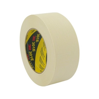 3M 301E General purpose thick crepe paper masking tape - Beige - 72 mm x 50 m - per box of 12 rolls 
