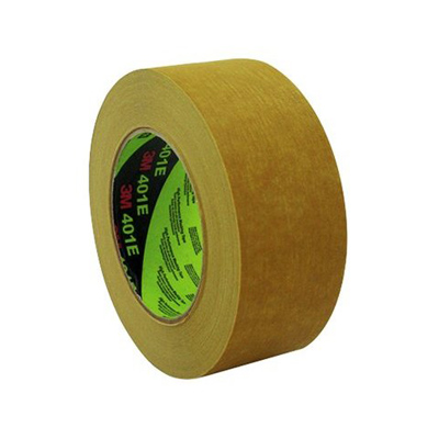 3M 401E 140° crepe paper masking tape - Light brown - 72 mm x 50 m x 0,17 mm - per box of 12 rolls 