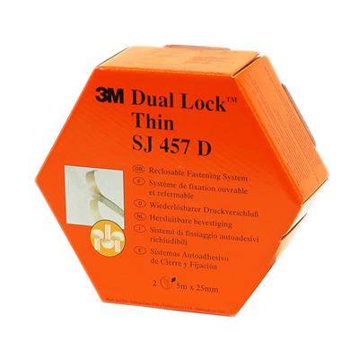 3M SJ457D Dual lock Mini pack Klettverschluss - Klar - 25 mm x 5 m - pro Packung mit 4 Stück 