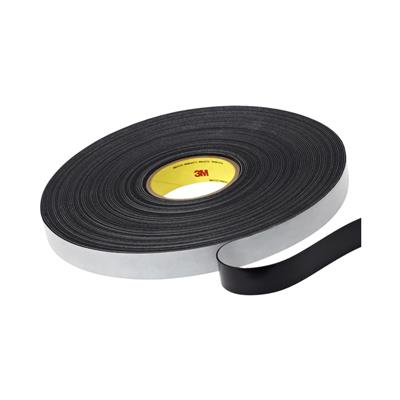 3M 4516 Vinyl-Schaumstoffklebeband für wasserdichte Abdichtung - Schwarz - 6,4 mm x 33 m x 1,5 mm -  Karton mit 36 Rollen
