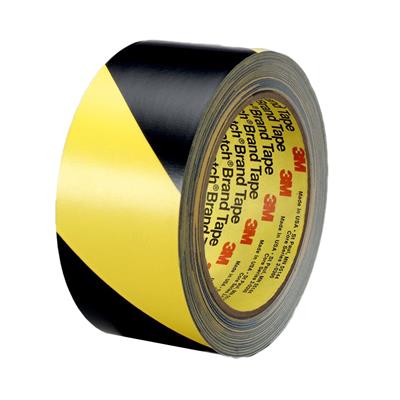 3M 5702 Vinyl-Klebeband für Personenschutzkennzeichnung - Schwarz/Gelb - 50 mm x 33 m x 0,14 mm - pr o Rolle