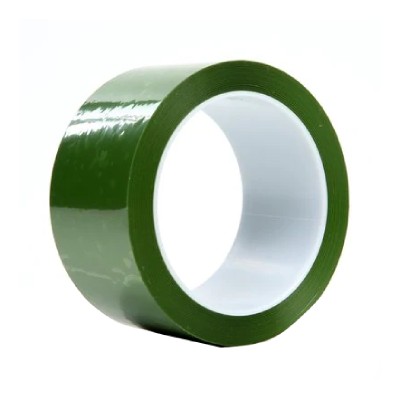 3M 8402 Ruban adhésif de masquage en polyester résistant haute température - Vert -   457.2 mm x 66 m x 0.05 mm - Par  1 rouleau
