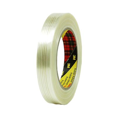 3M 8956 Scotch Filament - Reinforced Single Sided Tape - Clear - 19 mm x 50 m x 0.12 mm - per box of  48 rolls