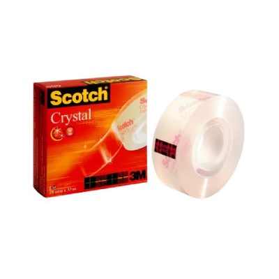 3M 9527 Double sided adhesive transfer tape for smooth surfaces - Clear - 25 mm x 50 m x 0.13 mm - p er box of 36 rolls