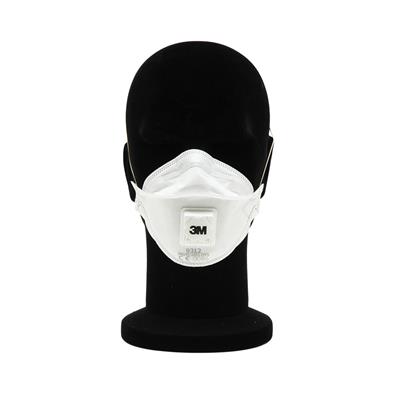3M 9312+ Aura Foldable Dust Mask FFP1 - with valve - White -Per box of 10 pieces 