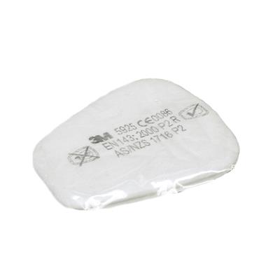 SmartProduct® Tampons Alcool 2 pièce 2 Paires 4 pièces 3M Filtres Anti poussière 5925 P2 R pour Masque 3M