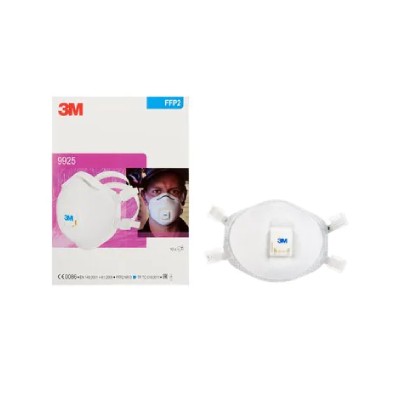 3M 9925 FFP2 R Disposable Mask for welding fumes with exhalation valve - White - Per box of 10 piece s