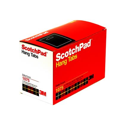 3M Scotchpad 1075 Self-adhesive suspension pads - Clear - 50.8 mm x 50.8 mm - per box of 5000 pads 