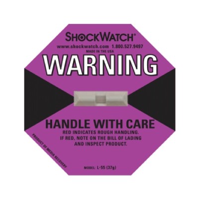 Shockwatch L-55 Schockindikator - Malve - 37 g - pro Packung mit 50 Stück 