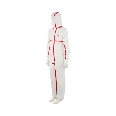 3M 4565 Asbestos Laminate Coveralls - White with red stitching - Size M - Per box of 20 pieces 