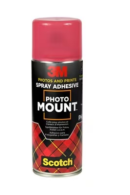 3M PhotoMount 7024 Spray - Spuitbuslijm voor eindmontage - Transparant -400 ml - per doos van 12 
