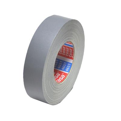 Tesa 4651 Cloth Tape for Packaging and Repair - Grey - 38 mm x 50 m x 0.31 mm - per box of 24 rolls 