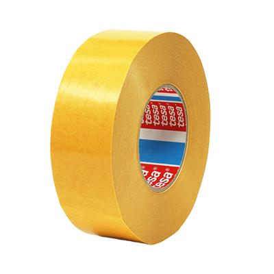 Tesa 4970 Double sided thin tape with PVC reinforcement - White - 50 mm x 50 m x 0,24 mm - per box o f 6 rolls