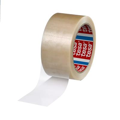 Tesa 4120 PVC Packaging Tape - Clear - 50 mm x 66 m x 49 µm - per box of 36 rolls 