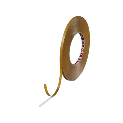 Tesa 4970 Double sided thin tape with PVC reinforcement - White - 19 mm x 50 m x 0,24 mm - per box o f 16 rolls