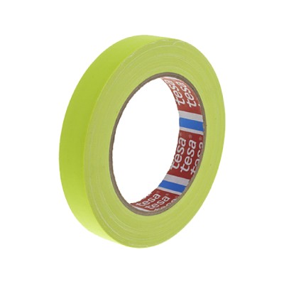 TESA 4671 Gaffer Tape - 120 mesh - Fluorescent yellow - 25 mm x 25 m x 0,28 mm - Per box of 36 rolls 