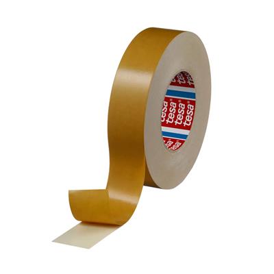 Tesa 4961 Dun dubbelzijdig plakband met papieren achterkant - Wit - 25 mm x 50 m x 205 µm - per doos  van 36 rollen