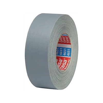Tesa 4651Gewebeklebeband für Verpackung und Reparatur - Grau - 19 mm x 50 m x 0,31 mm - pro Karton m it 48 Rollen