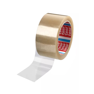 Tesa 4129 tesaFILM PET adhesive tape for litho film mounting - acrylic adhesive - Transparent - 19 m m x 66 m x 0,05 mm - Per box of 16 rolls