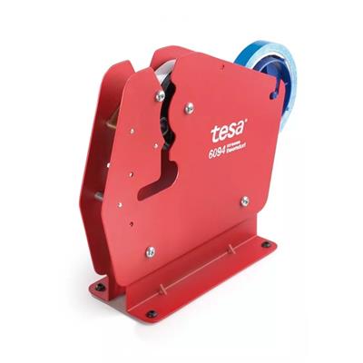 TESA 6094 Beutelschließer mit Klebeband - Maximale Bandbreite 19 mm - rot - pro Stück 