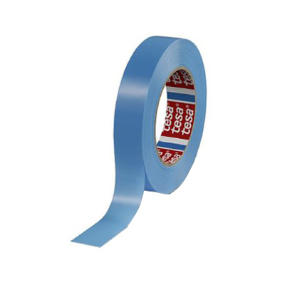 Tesa 64284 PP Mono Oriented Strapping Tape - Blauw - geen lijmsporen - 38 mm x 66 m x 0,11 mm -  per doos van 48 rollen