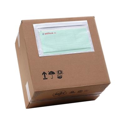 EtiSend Packing lists in 100% recycleerbaar kraftpapier - zonder tekst - doorschijnend - DL A4/3 -  228 mm x 120 mm - per doos van 1000 stuks