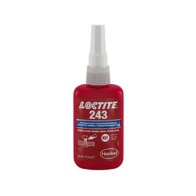 Loctite 243 Threadlocker - Medium Strength - Blue - 50 ml - per box of 12 bottles 