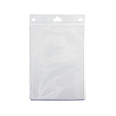 ETINAME - Vinyl badge holder for A6 size inserts - Transparent -117 mm x 175 mm - per box of 100 