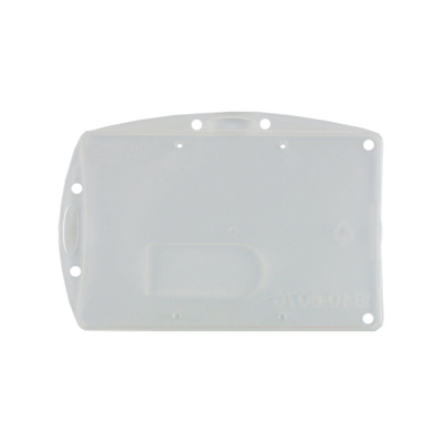 ETINAME - Semi-Rigid Badge Holder - Extraction access for 2 cards - Frosted - 92 mm x 62 mm - per bo x of 50 pieces