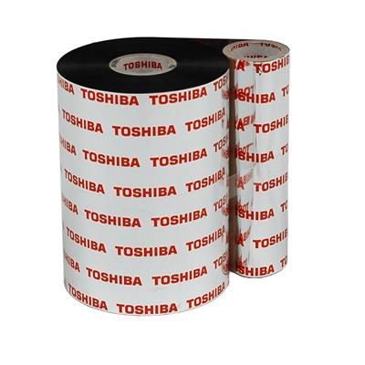 Toshiba TEC RG2 Ruban cire-résine - 114,3 mm x 600 m - pour imprimantes thermo-transfert - Near edge  - Noir 