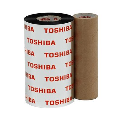 Toshiba TEC AW6F - 110 mm x 300 m - Wax inktlint voor B-FV4T printers - Platte kop Voor papieren etiketten